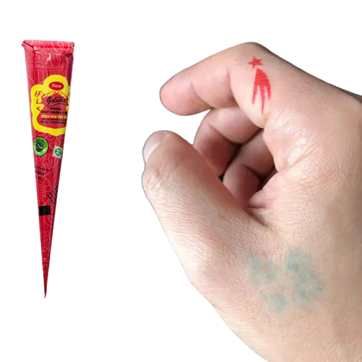 Červená henna Henna na dočasné tetování Červená pasta na dočasné tetování
