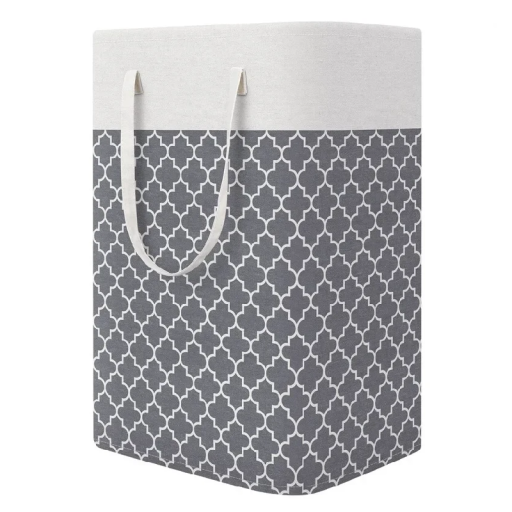 Cesta de ropa plegable 75 l 40 x 30 x 60 cm Tejido impermeable Cesta de almacenaje con asas Práctico organizador de ropa Dormitorio Baño Hogar