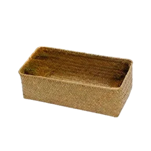 Cestino di stoccaggio in rattan 30 cm Grande cesto decorativo per piccoli oggetti tessuti giocattoli organizzazione dello spazio in casa