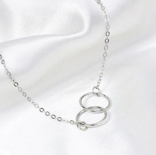 Chain Bracelet with Linked Rings