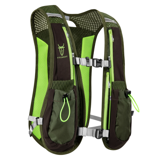 Chaleco de hidratación ultraligero para correr de 5 l, transpirable, con bolsillos y elementos reflectantes para correr, maratón, ciclismo y senderismo.