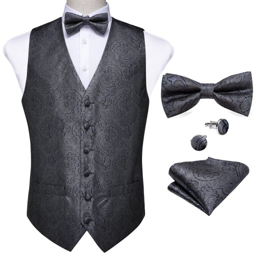 Chaleco de hombre con pajarita F314