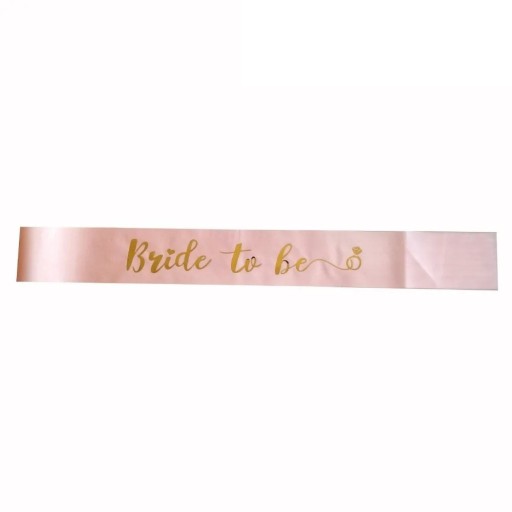 Chaleco de novia Bride To Be Rosa Satén 156 x 9,5 cm Despedida de soltera Decoración de fiesta