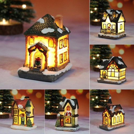 Chalet de Noël lumineux