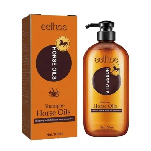 Champô anti comichão do couro cabeludo 100 ml Óleo de cavalo Tratamento nutritivo Cuidado básico contra a queda de cabelo Apoio ao crescimento do cabelo