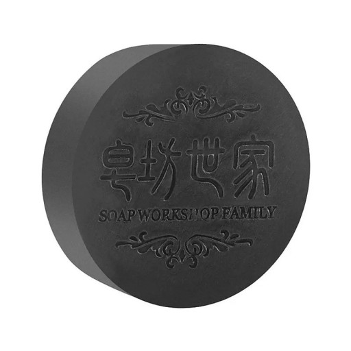 Champô sólido nutritivo com extrato de polygonum para escurecimento do cabelo Sabão natural orgânico para cabelo 100 g