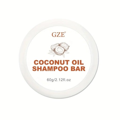Champô sólido para escurecimento do cabelo Sabão em barra com óleo de coco Essências orgânicas naturais Regeneração Cobertura de cabelos brancos