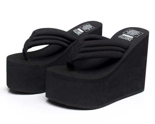 Chanclas de mujer con plataforma alta