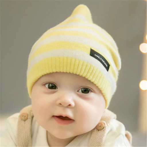 Chapeau d'hiver rayé pour enfants
