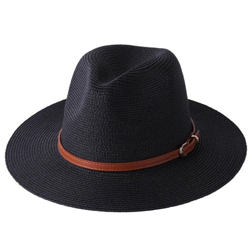 Chapeau en paille avec ceinture