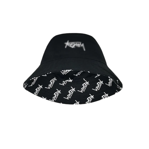 Chapéu de pescador preto reversível para homem 56–62 cm Chapéu de verão com aba Proteção solar Moda streetwear Acessório estiloso