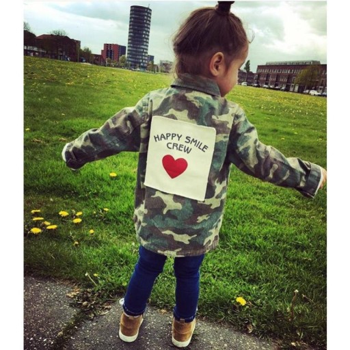 Chaqueta de camuflaje para niña