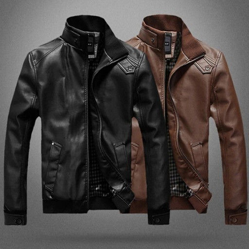 Chaqueta de cuero para hombre F1094