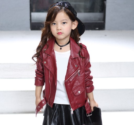 Chaqueta de cuero para niña L1941