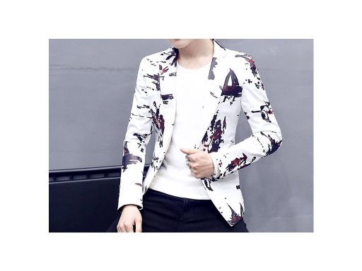 Chaqueta de hombre con estampado interesante J967