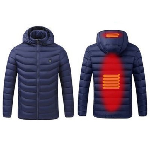 Chaqueta de invierno calefactable para hombre