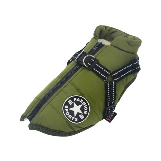 Chaqueta de invierno cálida para perros con capucha Chaqueta impermeable acolchada para perros Ropa impermeable para perros pequeños y grandes Abrigo aislante para perros