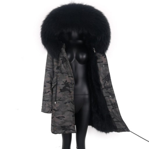 Chaqueta de invierno de mujer con pelo P1729