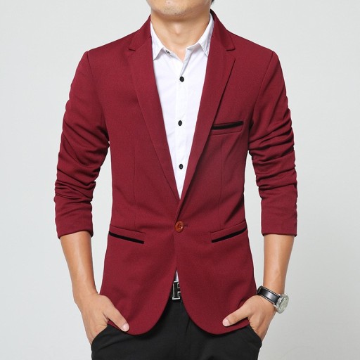 Chaqueta de lujo para hombre - Rojo oscuro