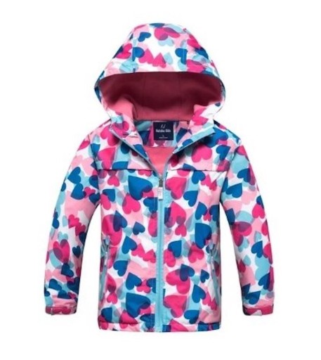 Chaqueta impermeable para niñas - Corazón