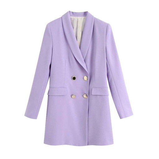 Chaqueta morada de mujer