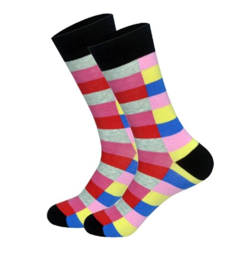 Chaussettes à carreaux pour hommes