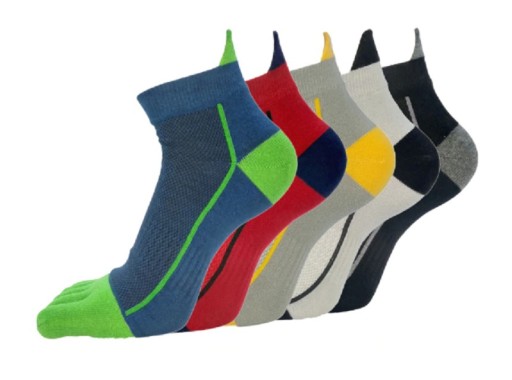 Chaussettes à doigts pour hommes - 5 paires A2427