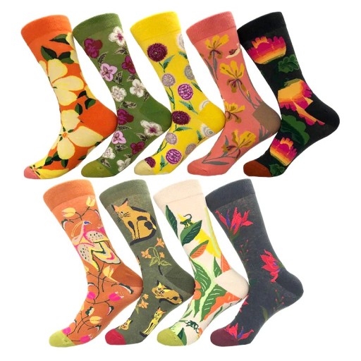 Chaussettes à imprimé floral