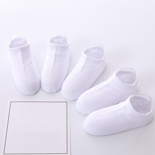 Chaussettes blanches pour enfants - 5 paires