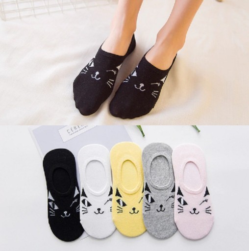 Chaussettes courtes pour femmes - Chats A721