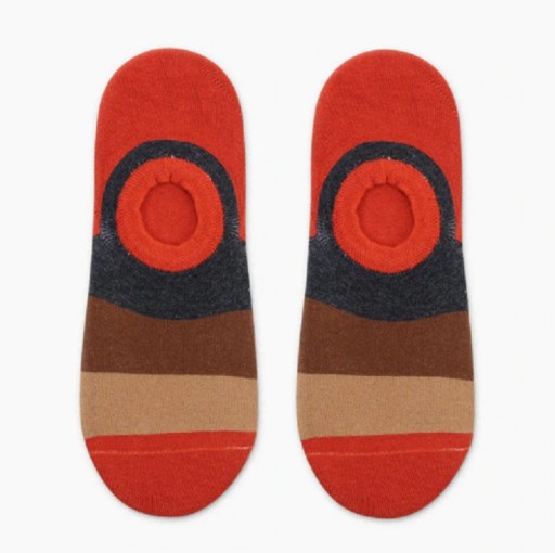 Chaussettes courtes pour hommes à rayures