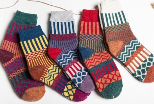 Chaussettes d'hiver pour femmes - 5 paires