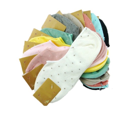 Chaussettes de cheville pour femmes à pois - 5 paires A672