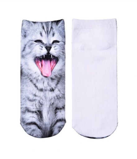 Chaussettes de cheville pour femmes avec des chats