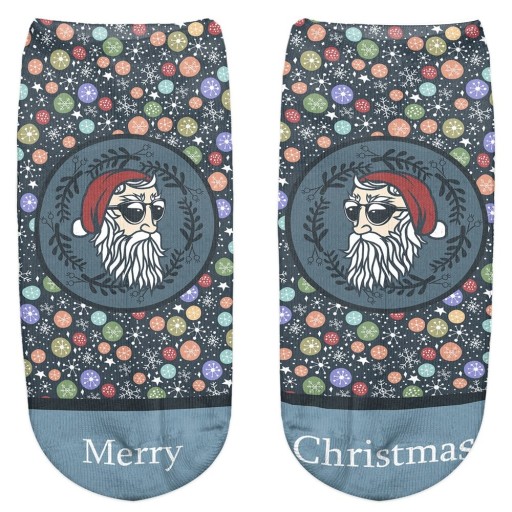 Chaussettes de cheville pour femmes - motif de Noël