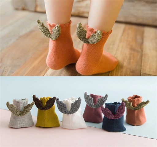 Chaussettes de cheville pour filles avec des ailes