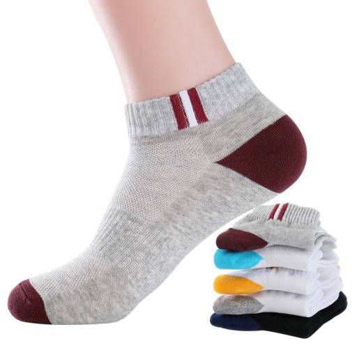 Chaussettes de cheville pour hommes - 5 paires A1479