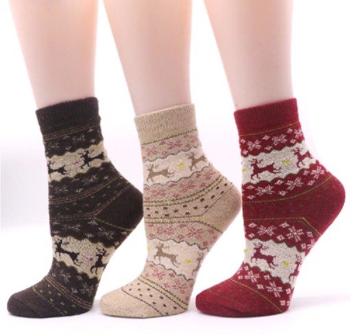 Chaussettes de Noël pour hommes avec des rennes
