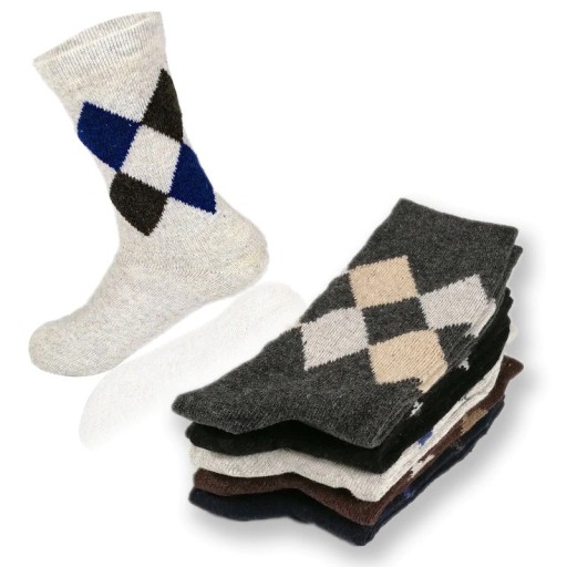 Chaussettes en laine pour hommes Kevin - 5 paires