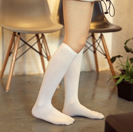 Chaussettes montantes à orteils ouverts pour femmes