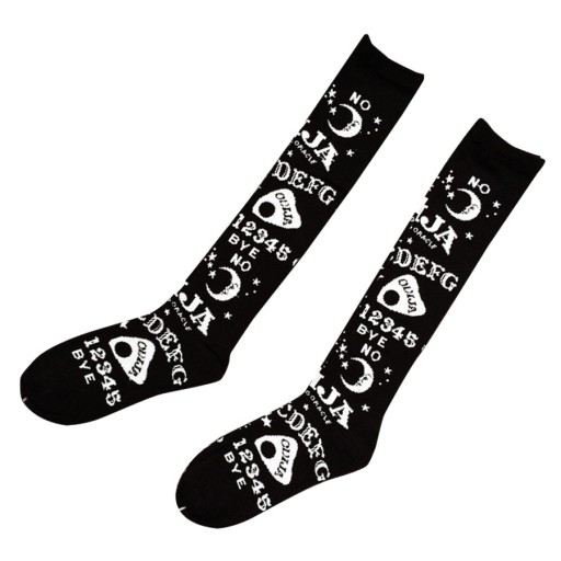 Chaussettes montantes pour femmes avec broderies
