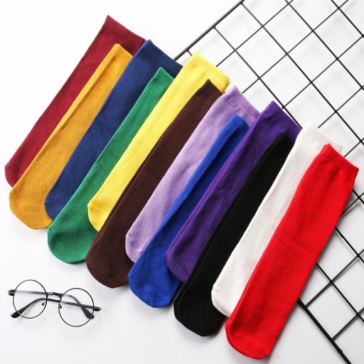 Chaussettes montantes unies pour enfants