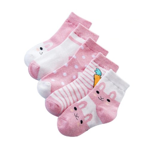 Chaussettes pour enfants avec un lapin - 5 paires