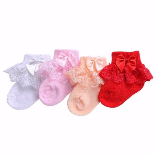 Chaussettes pour enfants avec volants