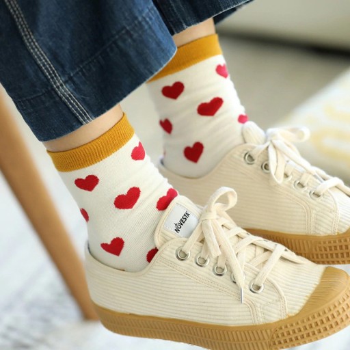 Chaussettes pour femmes avec des cœurs