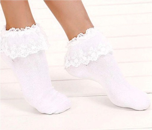 Chaussettes pour femmes avec volants