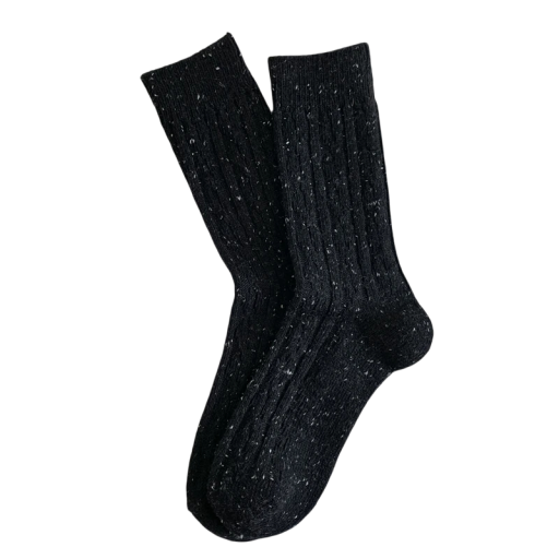 Chaussettes pour femmes EU 35-40 Polyester Douces confortables chaudes élastiques chaussettes pour femmes pour un usage quotidien