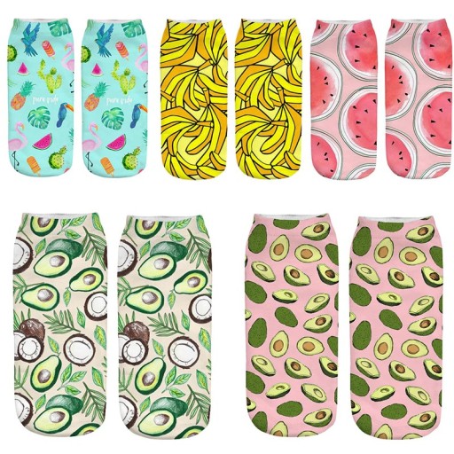 Chaussettes pour femmes - Fruits exotiques