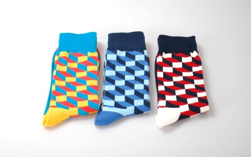 Chaussettes pour hommes avec motif