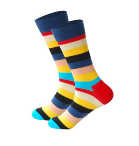 Chaussettes rayées pour hommes